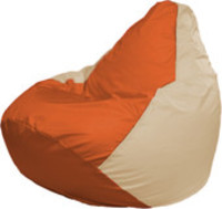 Кресло-мешок Flagman Груша Макси Г2.1-207 (бежевый/оранжевый) купить по лучшей цене