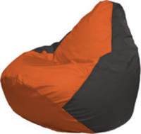 Кресло-мешок Flagman Груша Макси Г2.1-210 (серый темный/оранжевый) купить по лучшей цене