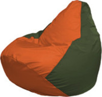 Кресло-мешок Flagman Груша Макси Г2.1-211 (оливковый темный/оранжевый) купить по лучшей цене