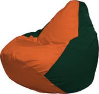 Кресло-мешок Flagman Груша Макси Г2.1-212 (зеленый темный/оранжевый) купить по лучшей цене