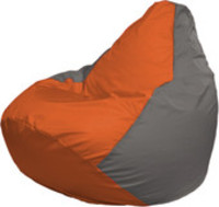 Кресло-мешок Flagman Груша Макси Г2.1-214 (серый/оранжевый) купить по лучшей цене