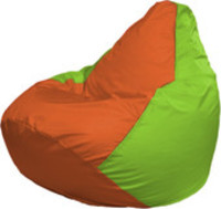 Кресло-мешок Flagman Груша Макси Г2.1-215 (салатовый/оранжевый) купить по лучшей цене