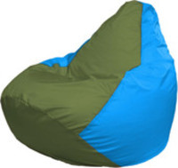 Кресло-мешок Flagman Груша Макси Г2.1-229 (голубой/оливковый) купить по лучшей цене