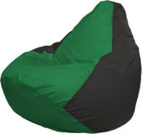 Кресло-мешок Flagman Груша Макси Г2.1-235 (черный/зеленый) купить по лучшей цене