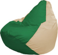 Кресло-мешок Flagman Груша Макси Г2.1-240 (бежевый/зеленый) купить по лучшей цене