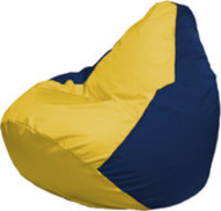 Кресло-мешок Flagman Груша Макси Г2.1-248 (синий темный/желтый) купить по лучшей цене