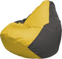 Кресло-мешок Flagman Груша Макси Г2.1-249 (серый темный/желтый) купить по лучшей цене