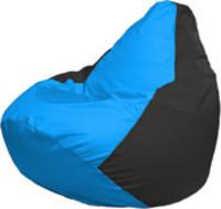 Кресло-мешок Flagman Груша Макси Г2.1-267 (черный/голубой) купить по лучшей цене