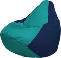 Кресло-мешок Flagman Груша Макси Г2.1-286 (синий темный/бирюзовый) купить по лучшей цене