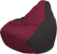 Кресло-мешок Flagman Груша Макси Г2.1-299 (черный/бордовый) купить по лучшей цене