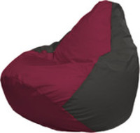 Кресло-мешок Flagman Груша Макси Г2.1-300 (серый темный/бордовый) купить по лучшей цене