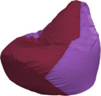 Кресло-мешок Flagman Груша Макси Г2.1-302 (сиреневый/бордовый) купить по лучшей цене