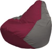 Кресло-мешок Flagman Груша Макси Г2.1-303 (серый/бордовый) купить по лучшей цене