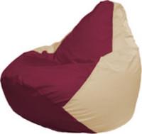 Кресло-мешок Flagman Груша Макси Г2.1-304 (бежевый/бордовый) купить по лучшей цене
