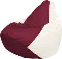 Кресло-мешок Flagman Груша Макси Г2.1-312 (белый/бордовый) купить по лучшей цене