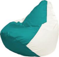 Кресло-мешок Flagman Груша Макси Г2.1-315 (белый/бирюзовый) купить по лучшей цене