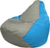 Кресло-мешок Flagman Груша Макси Г2.1-337 (голубой/серый) купить по лучшей цене