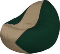 Кресло-мешок Flagman Classic К2.1-216 (зеленый темный/бежевый темный) купить по лучшей цене