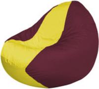 Кресло-мешок Flagman Classic К2.1-44 (бордовый/желтый) купить по лучшей цене