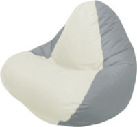 Кресло-мешок Flagman Relax Г4.1-007 (серый/белый) купить по лучшей цене