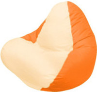 Кресло-мешок Flagman Relax Г4.1-019 (оранжевый/бежевый) купить по лучшей цене