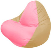 Кресло-мешок Flagman Relax Г4.1-050 (бежевый темный/розовый) купить по лучшей цене