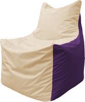 Кресло-мешок Flagman Фокс Ф2.1-132 (бежевый/фиолетовый) купить по лучшей цене