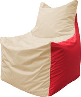 Кресло-мешок Flagman Фокс Ф2.1-145 (бежевый/красный) купить по лучшей цене
