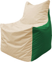 Кресло-мешок Flagman Фокс Ф2.1-147 (бежевый/зеленый) купить по лучшей цене