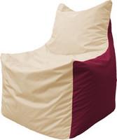 Кресло-мешок Flagman Фокс Ф2.1-150 (бежевый/бордовый) купить по лучшей цене