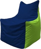 Кресло-мешок Flagman Фокс Ф2.1-43 (синий темный/салатовый) купить по лучшей цене