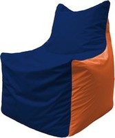 Кресло-мешок Flagman Фокс Ф2.1-45 (синий темный/оранжевый) купить по лучшей цене