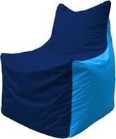 Кресло-мешок Flagman Фокс Ф2.1-48 (синий темный/голубой) купить по лучшей цене