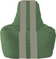 Кресло-мешок Flagman Спортинг С1.1-61 (тёмно-зелёный/серый) купить по лучшей цене