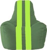 Кресло-мешок Flagman Спортинг С1.1-63 (тёмно-зелёный/салатовый) купить по лучшей цене