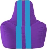 Кресло-мешок Flagman Спортинг С1.1-74 (фиолетовый/голубой) купить по лучшей цене