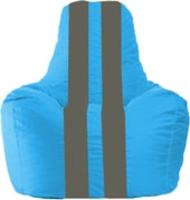 Кресло-мешок Flagman Спортинг С1.1-270 (голубой/темно-серый) купить по лучшей цене