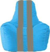 Кресло-мешок Flagman Спортинг С1.1-27 (голубой/серый) купить по лучшей цене