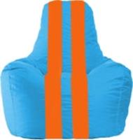 Кресло-мешок Flagman Спортинг С1.1-278 (голубой/оранжевый) купить по лучшей цене