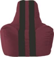 Кресло-мешок Flagman Спортинг С1.1-299 (бордовый/черный) купить по лучшей цене