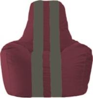 Кресло-мешок Flagman Спортинг С1.1-300 (бордовый/темно-серый) купить по лучшей цене