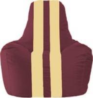Кресло-мешок Flagman Спортинг С1.1-304 (бордовый/светло-бежевый) купить по лучшей цене