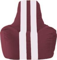 Кресло-мешок Flagman Спортинг С1.1-312 (бордовый/белый) купить по лучшей цене