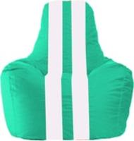Кресло-мешок Flagman Спортинг С1.1-315 (бирюзовый/белый) купить по лучшей цене