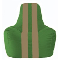 Кресло-мешок Flagman Спортинг С1.1-327 (зеленый/темно-бежевый) купить по лучшей цене
