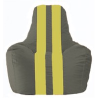 Кресло-мешок Flagman Спортинг С1.1-360 (темно-серый/желтый) купить по лучшей цене
