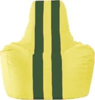 Кресло-мешок Flagman Спортинг С1.1-452 (желтый/темно-зеленый) купить по лучшей цене