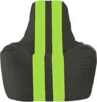 Кресло-мешок Flagman Спортинг С1.1-466 (чёрный/салатовый) купить по лучшей цене