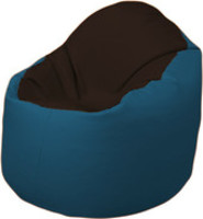 Кресло-мешок Flagman Браво Б1.3-F01F03 (темно-коричневый/синий) купить по лучшей цене