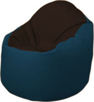 Кресло-мешок Flagman Браво Б1.3-F01F04 (темно-коричневый/темно-синий) купить по лучшей цене